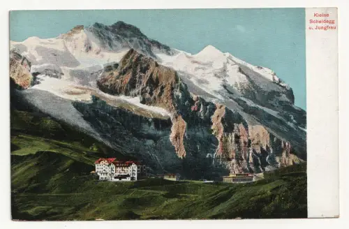 Kleine Scheidegg u. Jungfrau. Alte Ansichtskarte