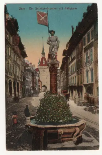 Bern Der Schützenbrunnen mit Käfigturm