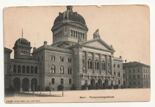 Bern - Parlamentsgebäude. Alte Ansichtskarte