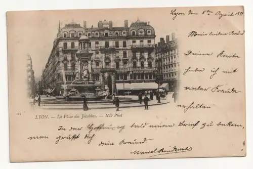 LYON. La Place des Jacobins. jahr 1899