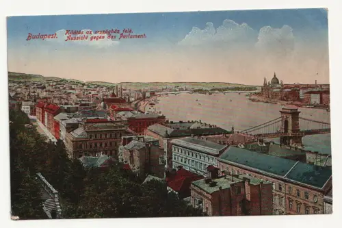Budapest. Aussicht gegen das Parlament.