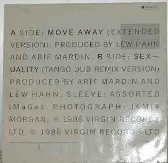 Culture Club - Move Away Extended `86  Side A: Move Away (Extended Version)