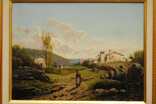 Donnini, Emilio - Italienische Landschaft - Ölbild - Ca. 1850