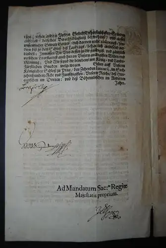 Leopold I. - Gedrucktes Mandat mit eigenhändiger Unterschrift des Kaisers - 1658