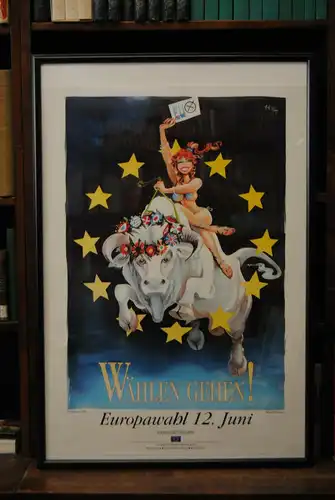 Horst Haitzinger - Europawahl 12. Juni 1994 - Plakat - signiert - Rarität