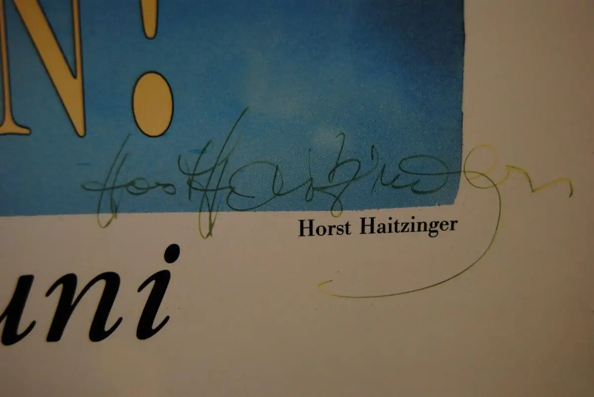 Horst Haitzinger - Europawahl 12. Juni 1994 - Plakat - signiert - Rarität 3