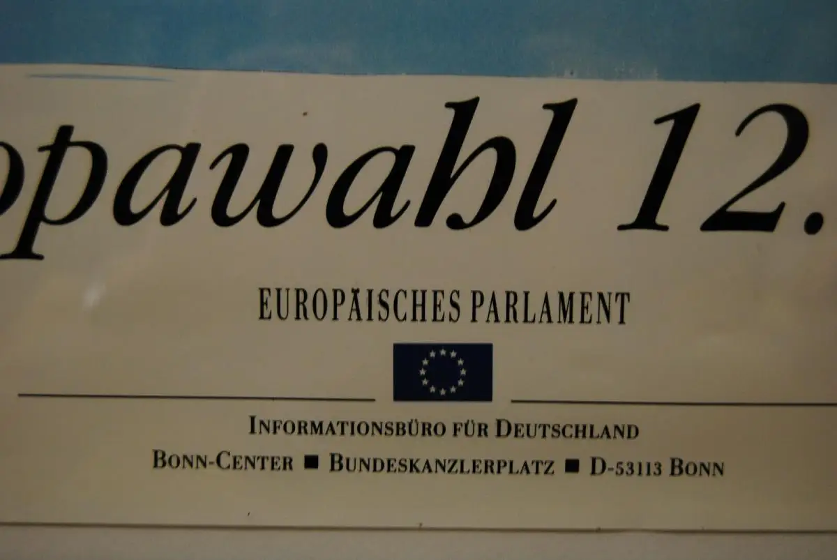 Horst Haitzinger - Europawahl 12. Juni 1994 - Plakat - signiert - Rarität 4