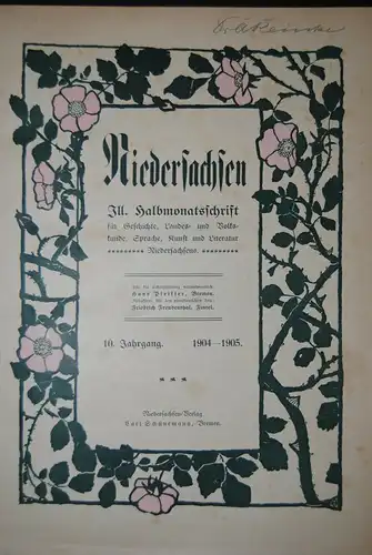 Niedersachsen - Halbmonatsschrift - 10. Jg. - 1904-05