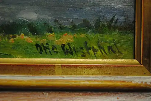 Otto Westphal - "Reife Felder" - Öl auf Hartfaserplatte - nach 1945