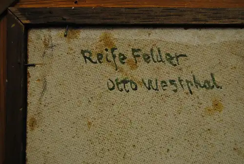 Otto Westphal - "Reife Felder" - Öl auf Hartfaserplatte - nach 1945