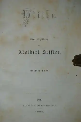 Stifter - Witiko - Eine Erzählung - 1865-67