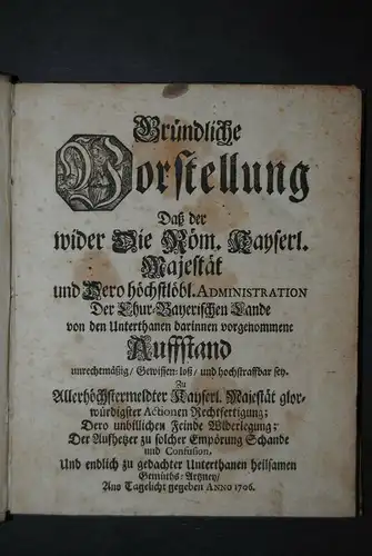 Bauernaufstand in Bayern - 1706