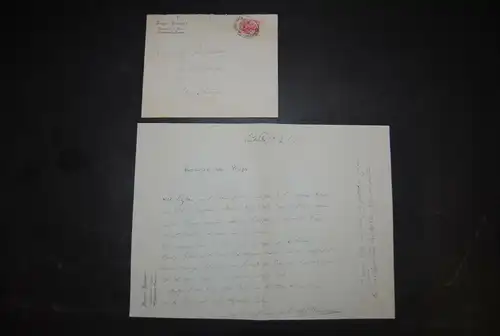 Bungert - Komponist u. Dichter - Eigenhändiger Brief mit Unterschrift - 1911
