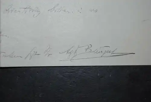 Bungert - Komponist u. Dichter - Eigenhändiger Brief mit Unterschrift - 1911