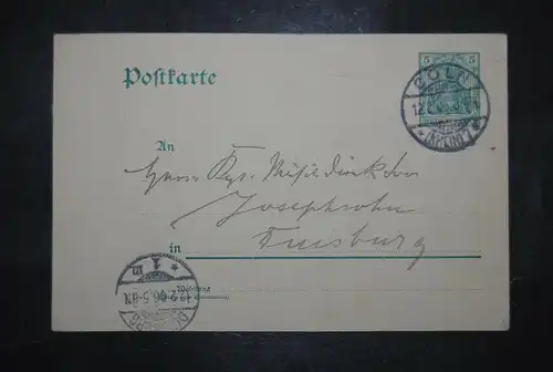 Baussnern - Komponist u. Dirigent - Eigenh. Postkarte mit Unterschrift - 1906