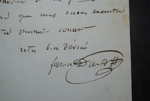 David - Komponist - Eigenhändiger Brief mit Unterschrift - 1855
