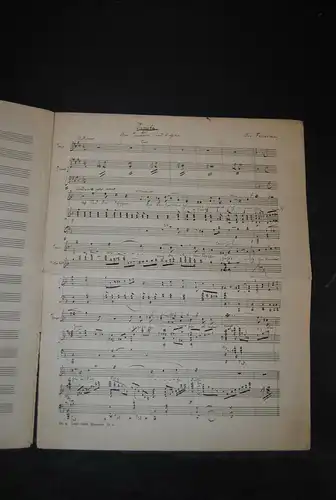 Frischen - Komponist u. Dirigent - Eigenh. Musikmanuskript mit Unterschrift