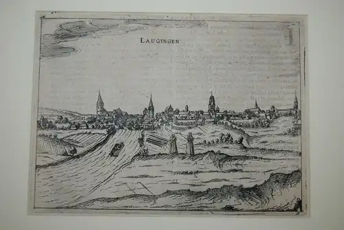 Lauingen – Kupferstich von Bertius – Amsterdam um 1616