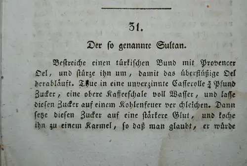 Siebel - Neues praktisch bearbeitetes Kochbuch - Würzburg 1818