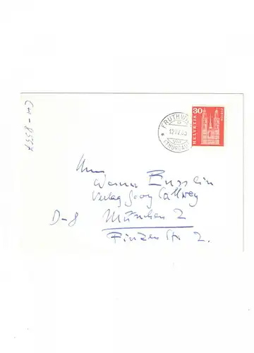 Leip Hans - Eigenhändige Postkarte mit Unterschrift - 1965