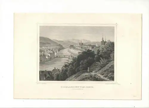 Steyr - Gesamtansicht. - Stahlstich um 1871