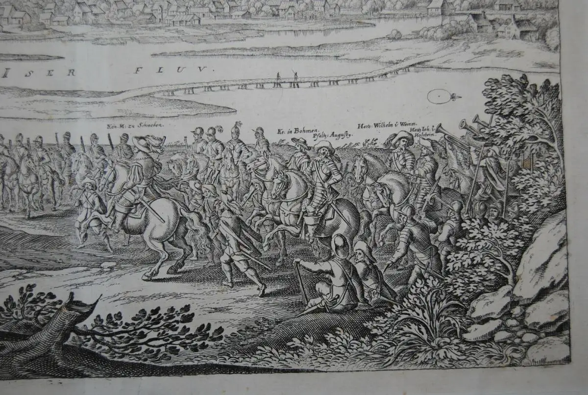 Kupferstich - München - Monachium regi Suecorum - um 1650 4