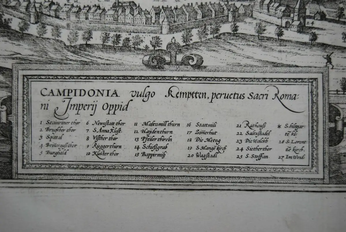 Braun u. Hogenberg - Radierung - Kempten - ca. 1575 2