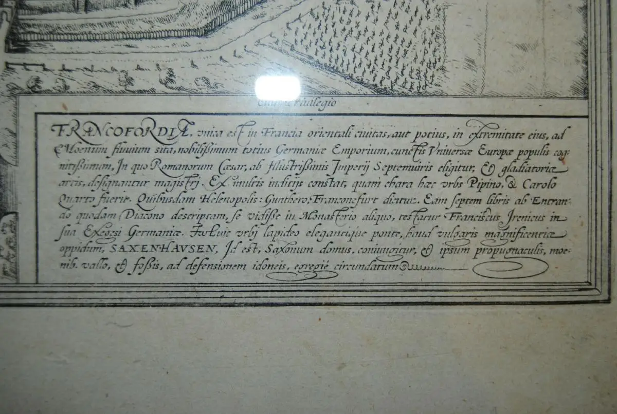 Kupferstich - Braun-Hogenberg - Frankfurt am main - um 1580 2