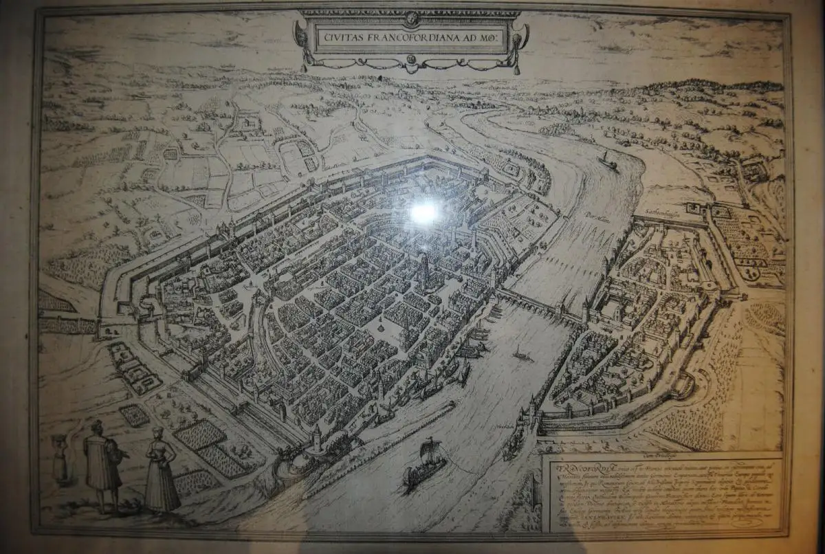Kupferstich - Braun-Hogenberg - Frankfurt am main - um 1580 3