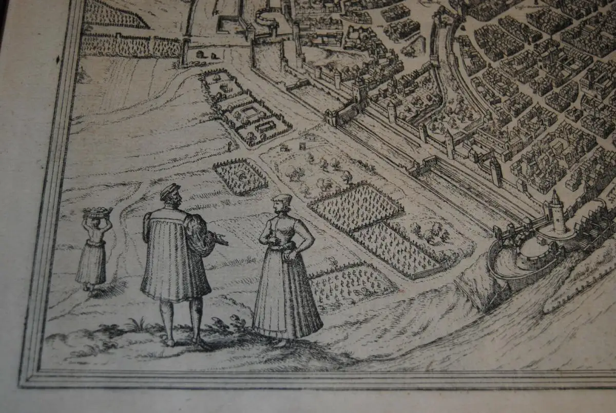 Kupferstich - Braun-Hogenberg - Frankfurt am main - um 1580 4