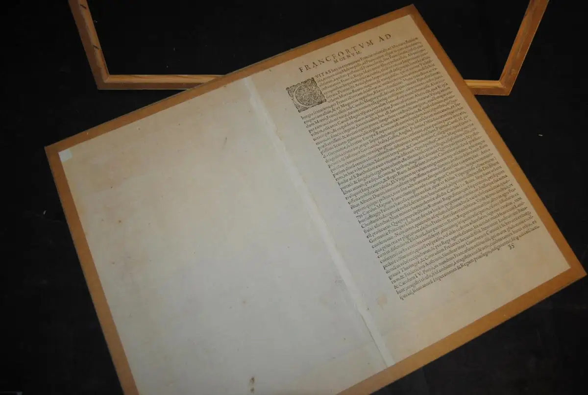 Kupferstich - Braun-Hogenberg - Frankfurt am main - um 1580 5