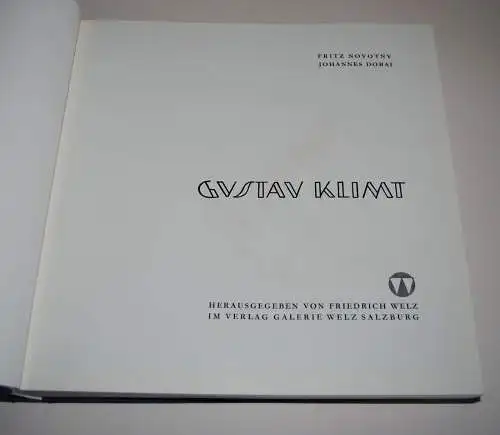 Novotny - Gustav Klimt - (Mit dem Oevrekatalog der Gemälde) - 1967