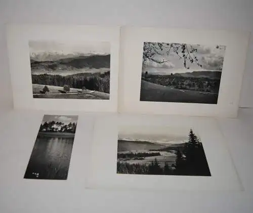 Will Burgdorf - 4 Photographien - Berge - See - Landschaft - um 1935