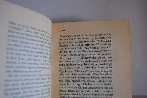 Kafka - Das Schloss - Erstausgabe - 1926