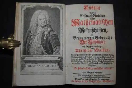 Wolff - Auszug Anfangs-Gründe Aller Mathematischen Wissenschaften - 1740