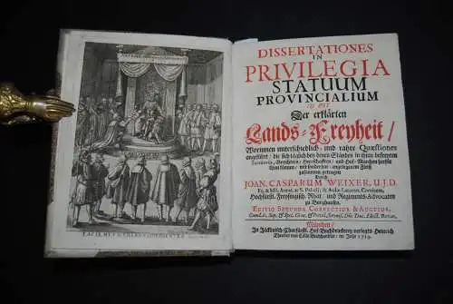 Weixer - Dissertationes in privilegia statuum Provincialum - 1719