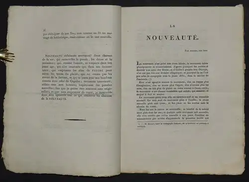 SEHR SELTENE satirische Abhandlung über die Nouveauté von Saint-Désiré - 1818