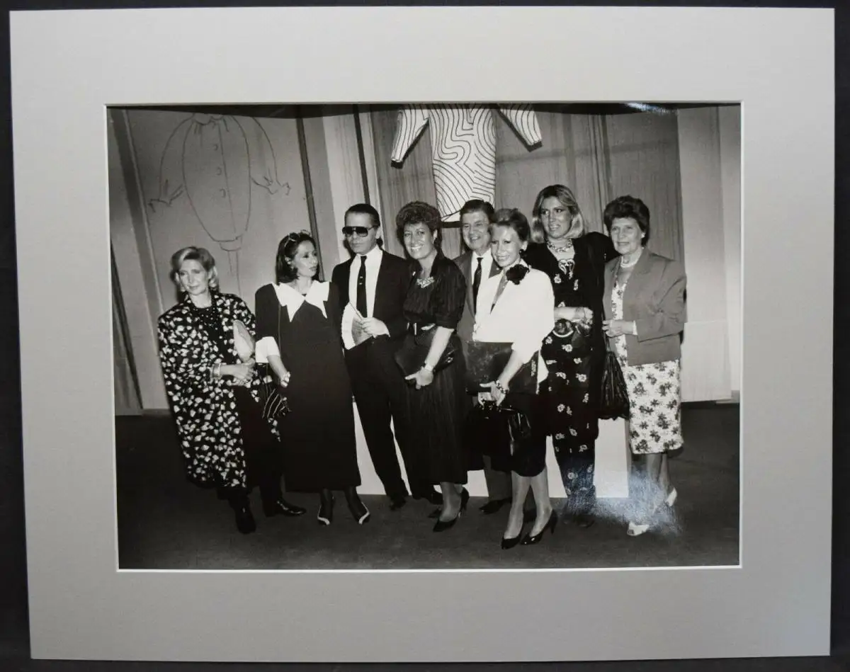 KARL LAGERFELD - ORIGINAL-VINTAGE-PHOTO ROM 1985 0