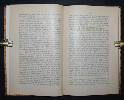 Capital und Arbeit von J. D. Beckmann - 1890 - Seltene erste und einzige Ausgabe