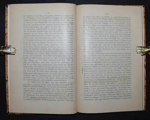 Capital und Arbeit von J. D. Beckmann - 1890 - Seltene erste und einzige Ausgabe