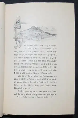 Steinerne Mann von Hasle - SELTENE BROSCHIERTE AUSGABE - 1898