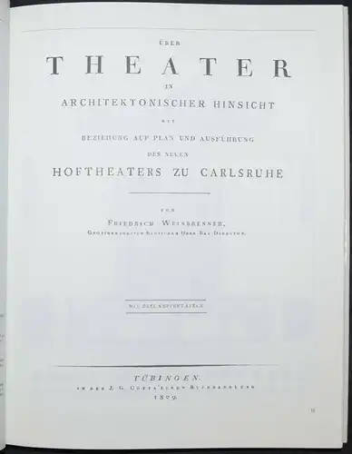 DIE THEATER FRIEDRICH WEINBRENNERS - ELBERT - F. WEINBRENNER - KARLSRUHE