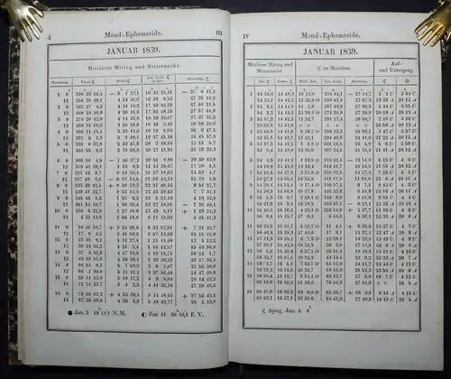 Berliner astronomisches Jahrbuch für 1859 - Astronomie - Astronomy  - Mathematik