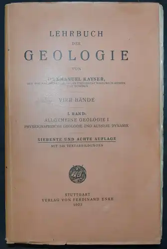 Lehrbuch der Geologie - 1923-1924 - Geologie - Mineralogie Gesteinskunde