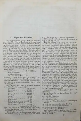 UNIVERSAL-LEXIKON VOM GROSSHERZOGTHUM BADEN - 1844 - HUHN - TRACHTEN - BADENIA