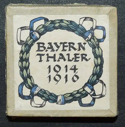 SELTENER SCHRAUBTALER – BAYERN-THALER 1914-1916 - MEDAILLE - BAVARICA