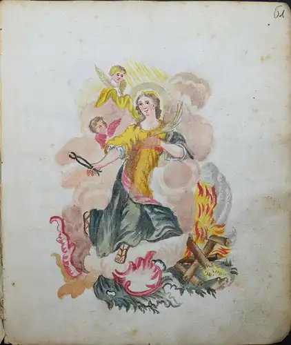 22 ORIGINAL-AQUARELLE - SEHR SCHÖNES ZEICHENBUCH EINES PÄDAGOGIK-STUDENTEN 1770