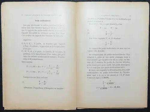 EMILE LENOBLE - LA THEORIE ATOMIQUE - 1896 - ATOMPHYSIK -  KERNPHYSIK