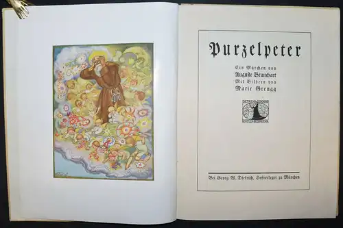 PURZELPETER - AUGUSTE BRANCHART  1922 - ERSTE AUSGABE - KÜNSTLERBILDERBUCH