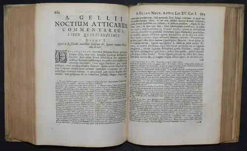 Aulus Gellius - Noctium Atticarum libri XX - Die attischen Nächte. Leiden 1706